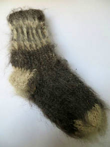 Шкарпетки чоловічі з собачої шерсті темні