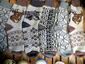 Шкарпетки чоловічі з овечої вовни різні забарвлення