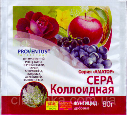 Фунгіцид Сіра колоїдна, Proventus, 80 г