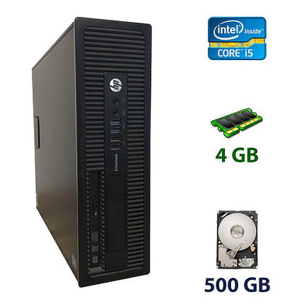 HP EliteDesk 800 G1 SFF / Intel® Core™ i5-4570 (4 ядра по 3.20 - 3.60 GHz) / 4 GB DDR3 / 500 GB HDD / Intel HD Graphics 4600, фото 2
