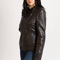 Кожаная куртка косуха VK коричневая 50 размера (Арт. AF221)