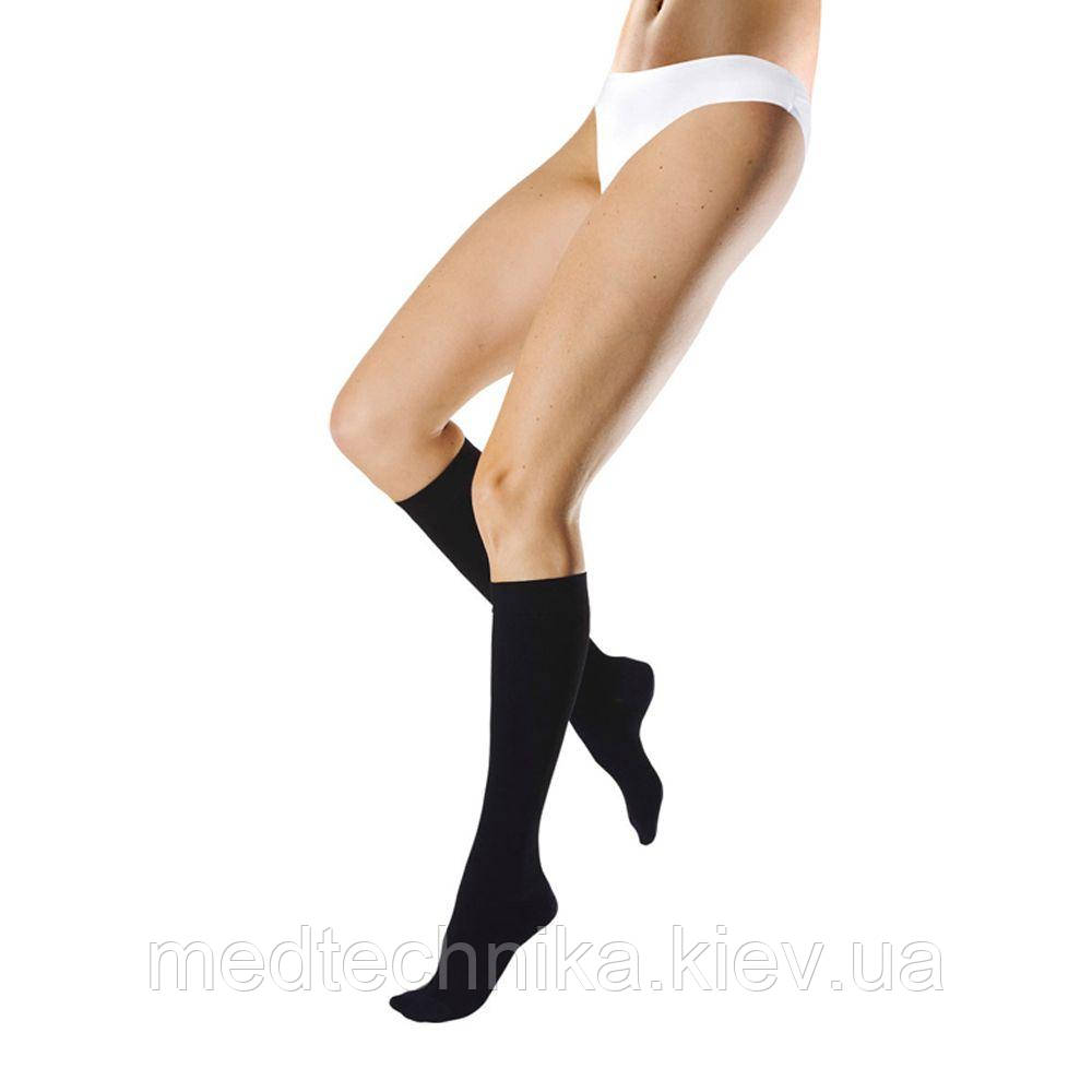 Гольфи компресійні, 2 клас, 23-32 мм рт.ст., чорні, закритий носок, Venosan 4002 AD-1-Удлиненная, фото 1