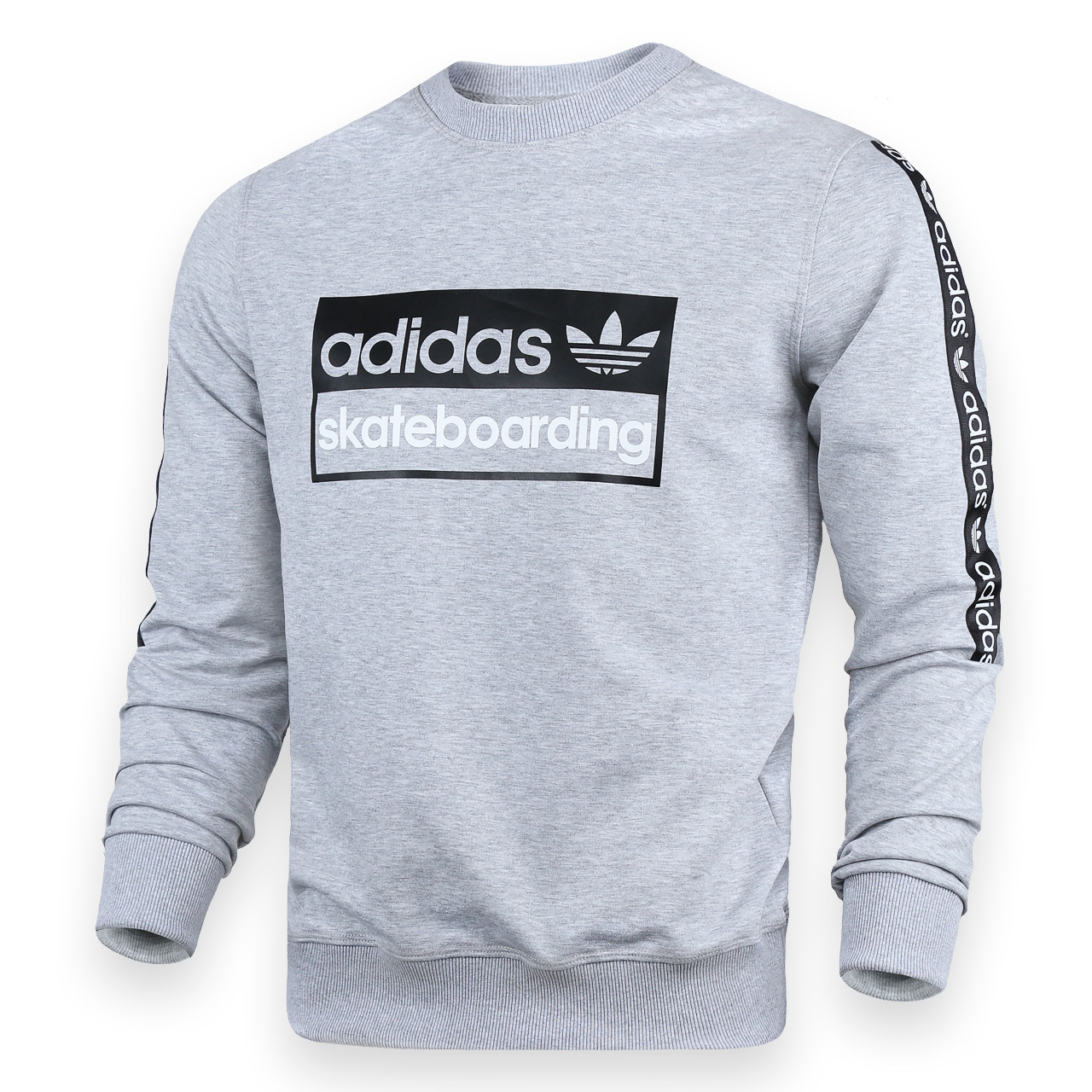 Світшот чоловічий меланж ADIDAS "skateboarding", стрічка GRI L (Р) 19-105-002-002