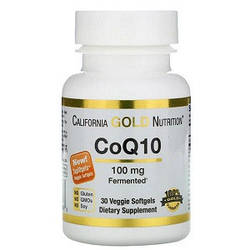 Вітаміни коензим Q10 California Gold Nutrition CoQ10 100 mg (30 капсул.)