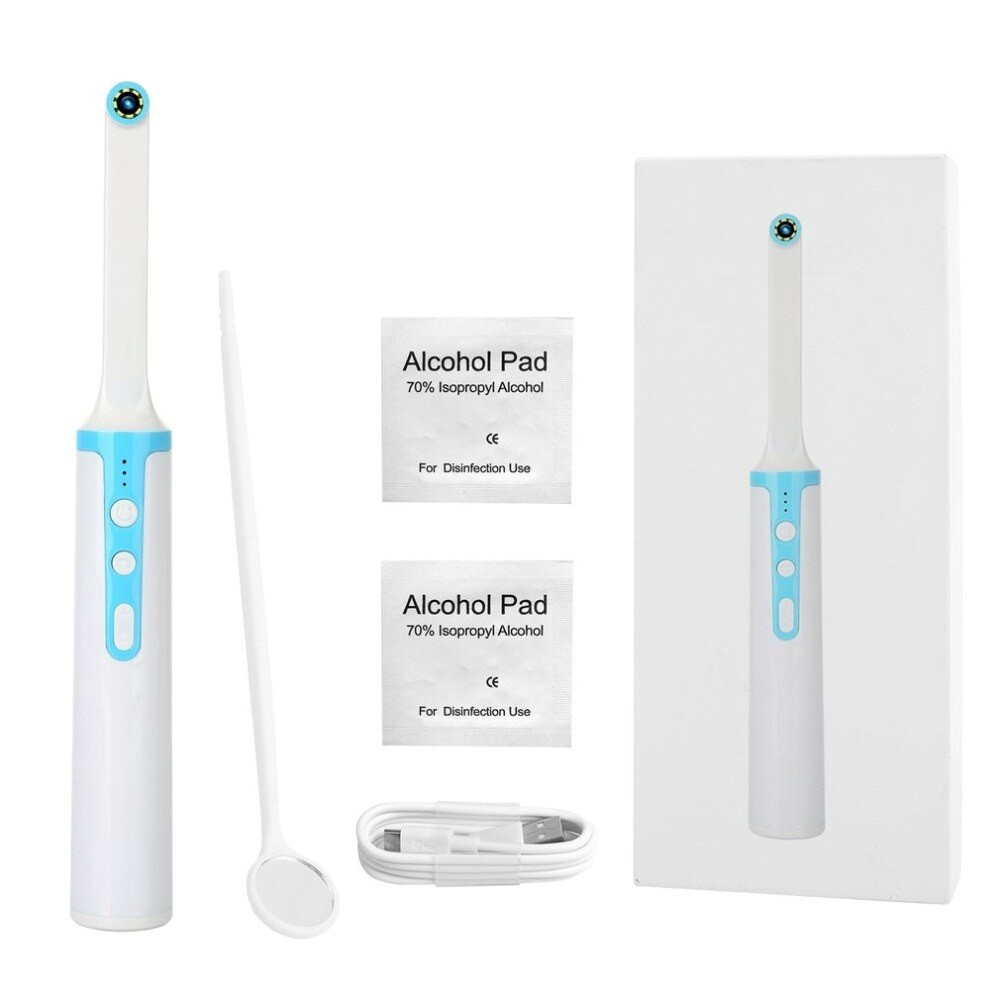 Камера стоматологическая Wi-Fi беспроводная P-10, 8 светодиодов, ОС iOS и Android, стоматологическое зеркало - фото 1 - id-p1235307397