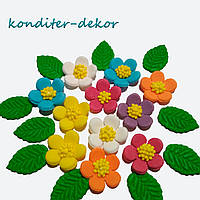 "Весняна квіточка" набір з цукрової мастики для прикрашання тортів та кондитерських виробів
