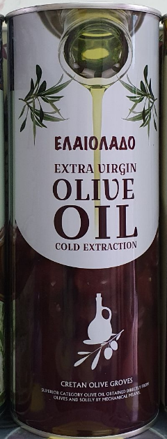 Оливкова олія ELAIOLADO Extra Vergine Olive Oil 1 л. з/б