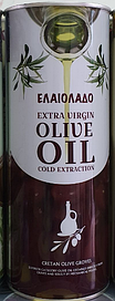 Оливкова олія ELAIOLADO Extra Vergine Olive Oil 1 л. з/б