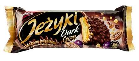 Печиво Goplana Jezyki Dark Cocoa. 140гр.