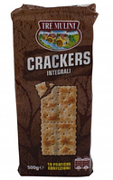 Крекер Tre Mulini Crackers Integrali 500гр.