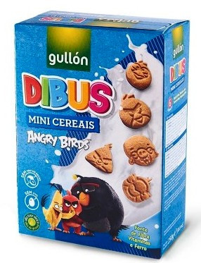 Печиво Gullon Dibus MINI Angry Birds 250гр.