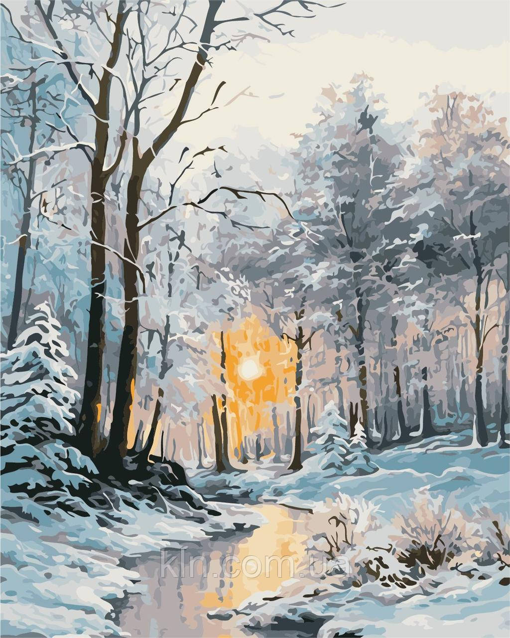 Картина за номерами ArtStory Зимовий ліс 40 х 50 см (арт. AS0377)