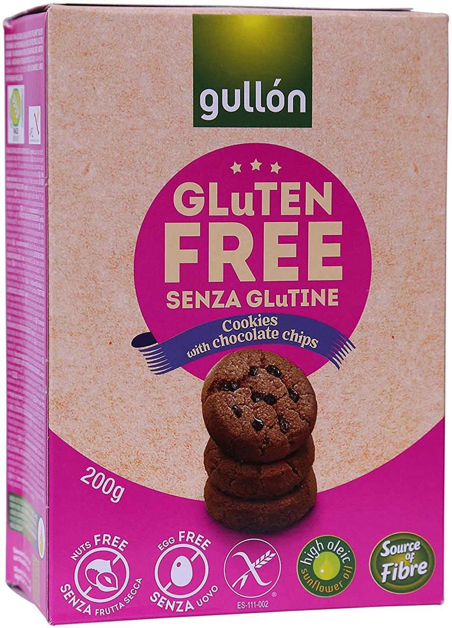 Печиво Gullon без глютену Cookies de Cacao sin Gluten 200 г. Іспанія