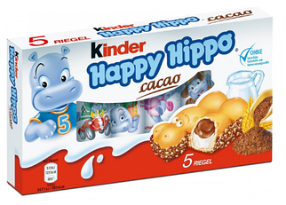 Батончики Kinder Happy Hippo какао 103.5 гр.