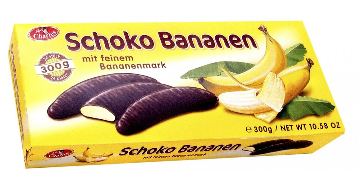 Банан в шоколаді Sir Charles Schoko Bananen 300 г.