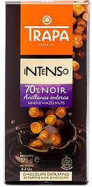 Шоколад Trapa Intenso Noir 70% Avellanas enteras 175 г Іспанія