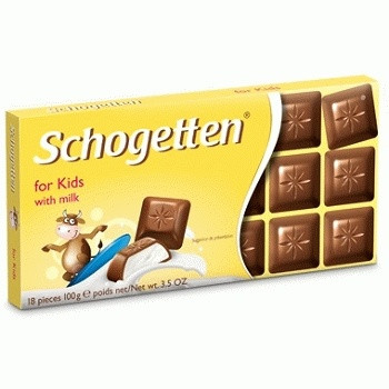 Шоколад Schogetten for Kids with milk 100 г.