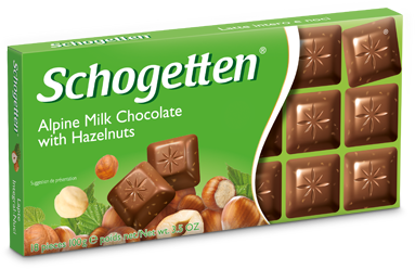 Шоколад Schogetten Alpine Milk with Hazelnuts 100 г.