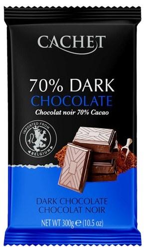 Шоколад CACHET 70% Dark Chocolate 300 г.