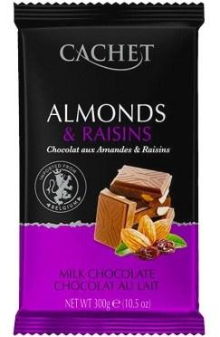 Шоколад Cachet Almonds Raisins 300 г.