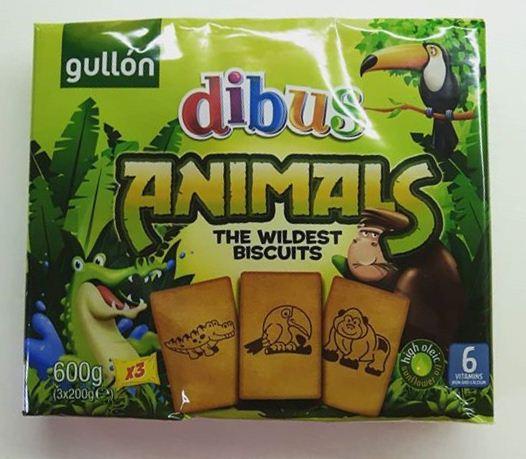 Печиво для дітей Gullon Animals 600гр.