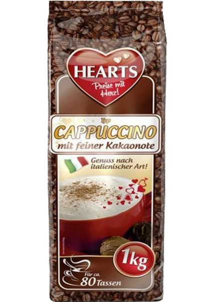 Капучино HEARTS Kakaonote 1 кг. Роздріб/Опт