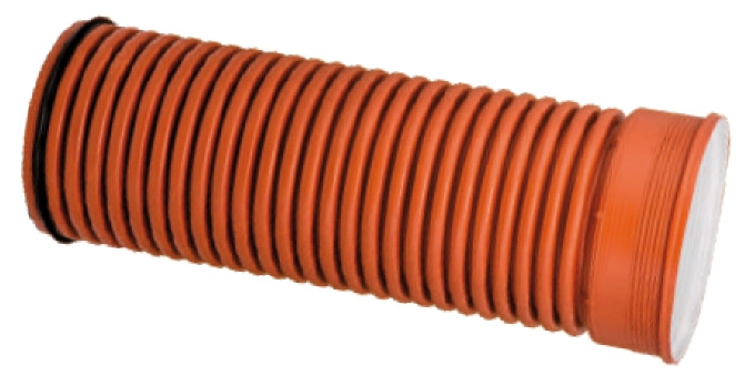 Труба Incor, SN12, d 800 мм x 6000 мм, гофрована, двошарова, для каналізації