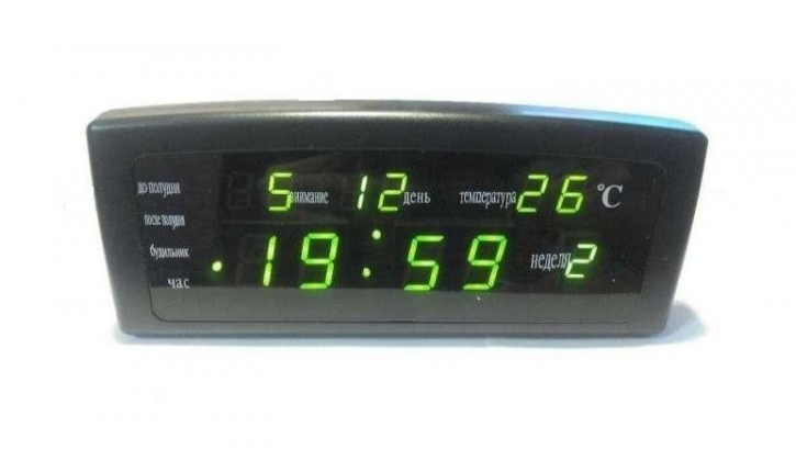 Годинник електронний настільний Caixing CX-868 Black (N012366)