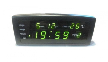 Годинник електронний настільний Caixing CX-868 Black (N012366), фото 1