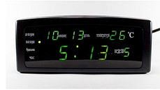 Годинник електронний настільний Caixing CX-868 Black (N012366), фото 2