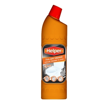Helper гель для чищення унітазів ванн сантехніки кахлю плитки басейнів концентрат 750 мл від 1 ящ