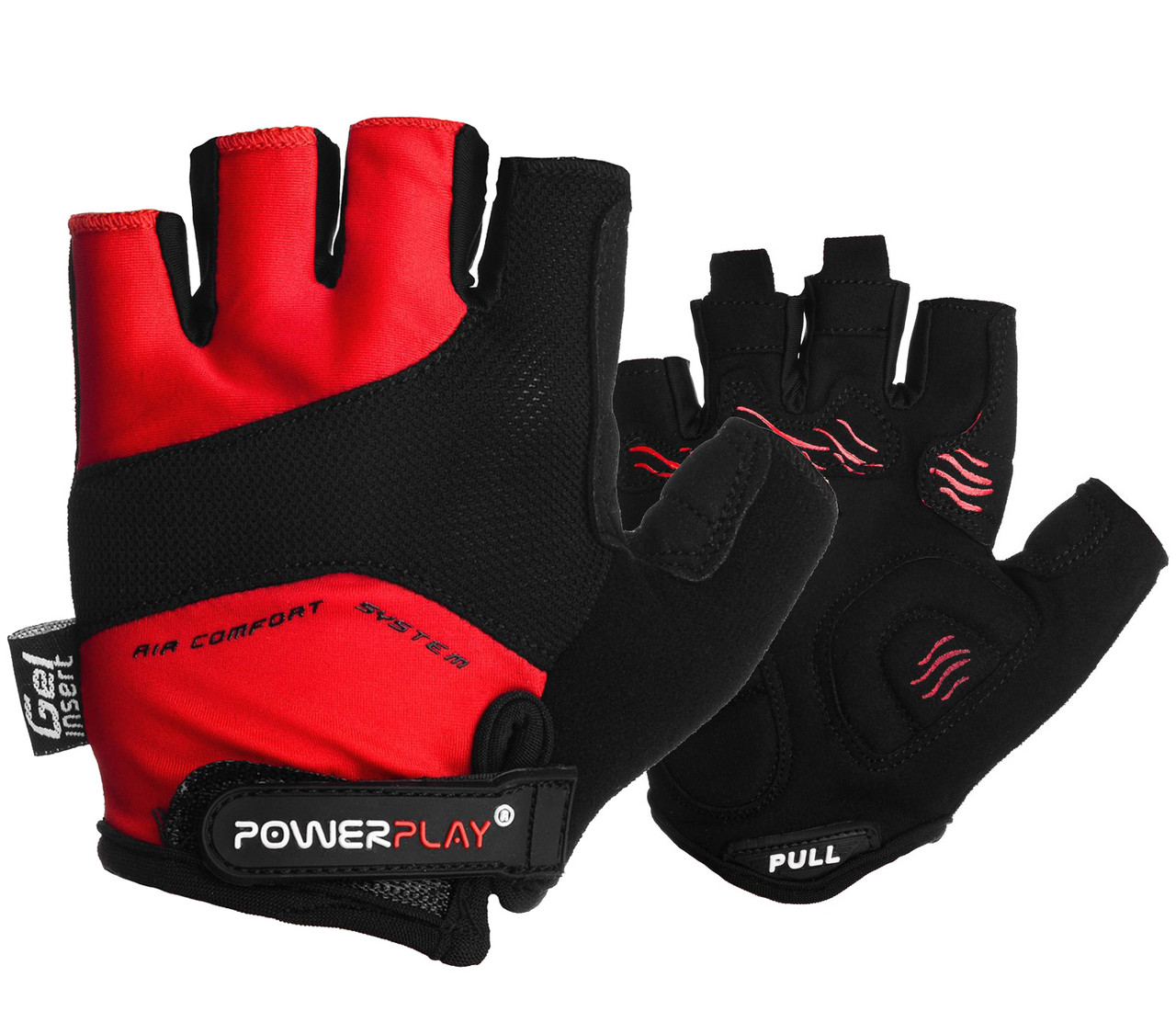 Велорукавички PowerPlay 5013 D Червоні M