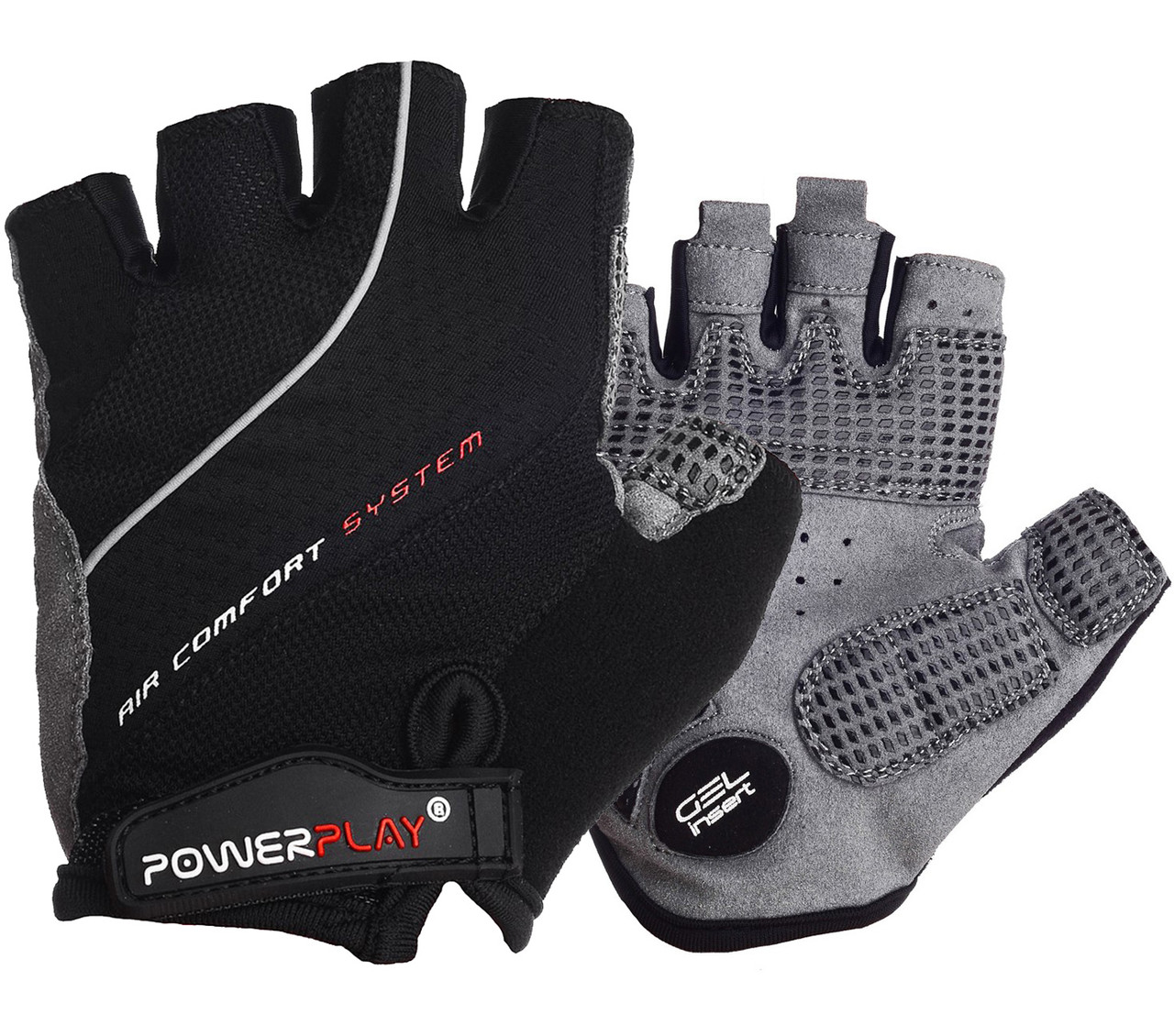 Велорукавички PowerPlay 5023 Men Чорні S