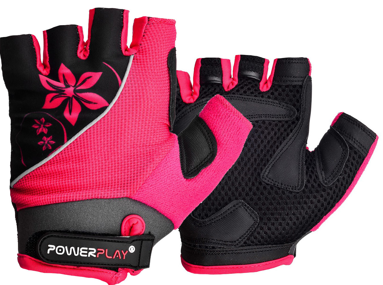 Велорукавички жіночі PowerPlay 5281 Рожеві XS