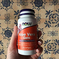 Алое Віра NOW Aloe Vera Gels 100 гел капс, фото 2