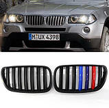 Накладка решітки радіатора BMW X3 E83 2007-2010 М-стиль, фото 3