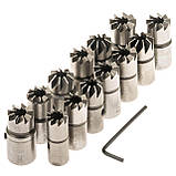 Фрези для притирання сідел форсунок набір 17 предметів SATRA S-XDI17, фото 3