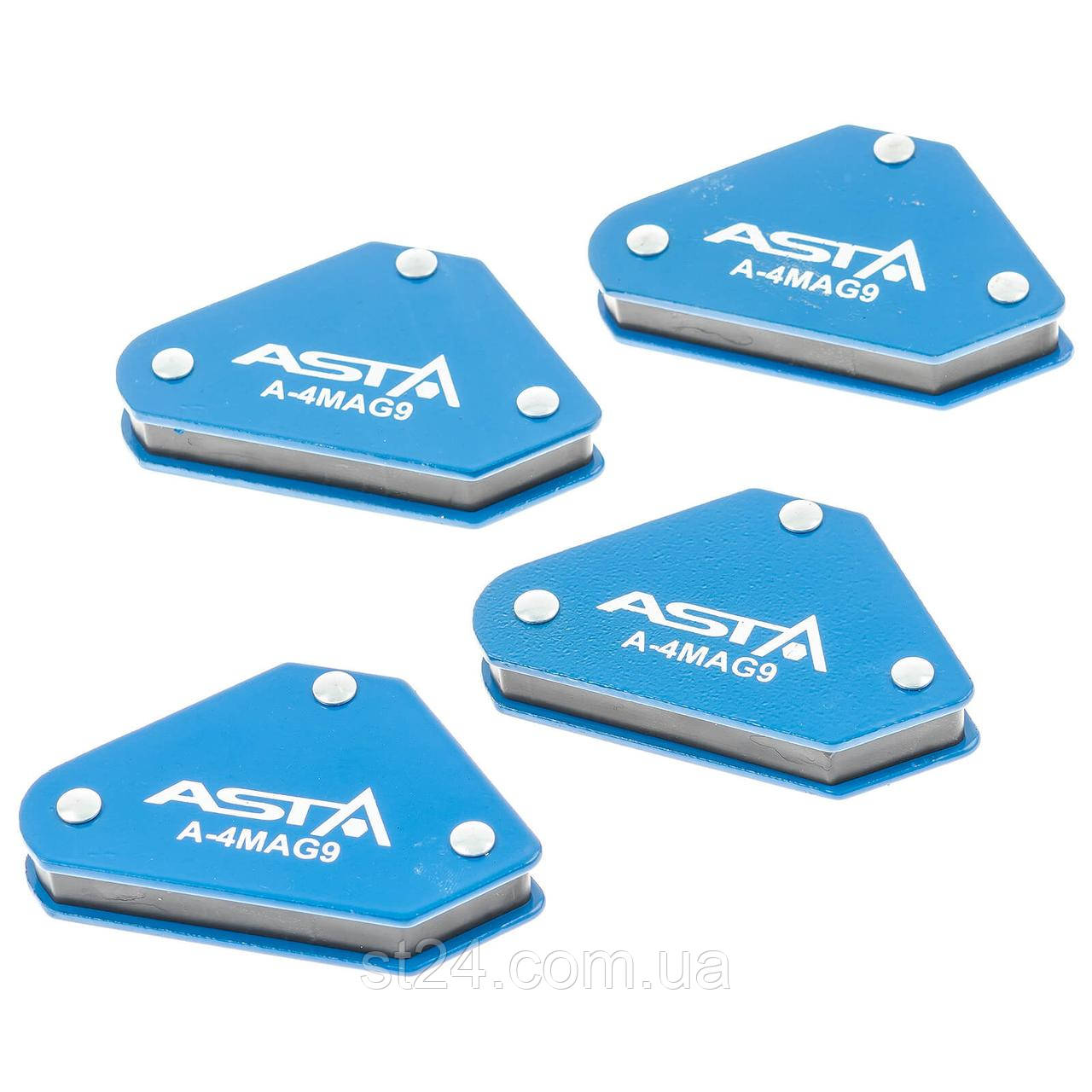 Магнітні струбцини для зварювання набір 4 шт., 4 кг ASTA A-4MAG9, фото 1