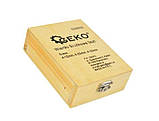 Набір ступінчастих свердел 3 шт. ( 4-12, 4-20, 4-32 мм) дерев'яний кейс GEKO G38502, фото 4