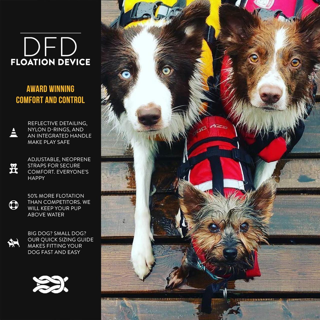 Спасательный желет DFD для собак Красный, S - фото 4 - id-p1235394602