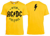 Футболка AC/DC High Voltage желтая
