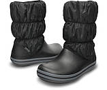 Сапоги зимние женские непромокаемые дутики / Crocs Women's Winter Puff Boot (14614), Черные, фото 3