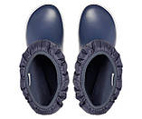 Сапоги зимние женские непромокаемые дутики / Crocs Women's Winter Puff Boot (14614), Темно-синие с белым 37, фото 6