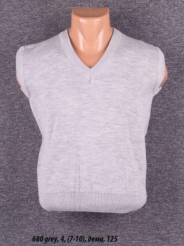 В'язана безрукавка для підлітків (7-10 років) 680-5S1 пр-під Туреччина. Купити оптом в Одесі(7км)., фото 1