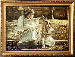 Картина з бурштину "Діти янголята" Картина з бурштину Діти-ангели