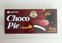 Печенье в шоколадной глазури Choco pie Cacao 168г Lotte (Корея)
