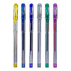 Ручки гелеві YES "Glitter", набір 6шт., фото 4