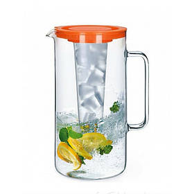 Глечик 2,5 л з ємністю для льоду помаранчевий Simax 2544/L SIM