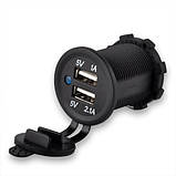Автоблок 3. USB 2.1+1А вольтметр прикурювач на рамці-будиночок, фото 6