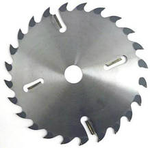 Диски пиляльні з твердосплавними напайками і підрізними ножами